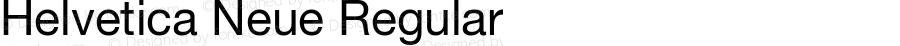 Helvetica Neue-Roman