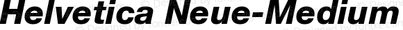 Helvetica Neue-Medium Heavy Italic
