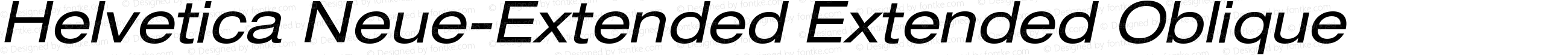 Helvetica Neue-Extended Oblique