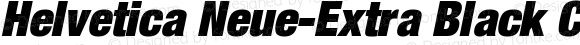 Helvetica Neue-Extra Black Cond Extra Black Condensed Oblique