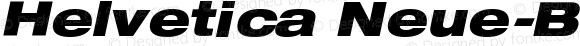 Helvetica Neue-Black Extended Oblique