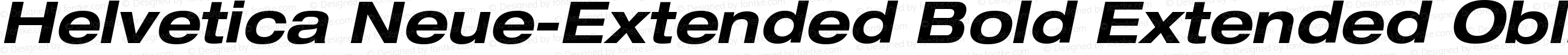 Helvetica Neue-Extended Bold Extended Oblique