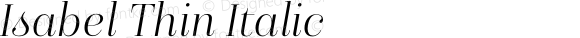 Isabel Thin Italic