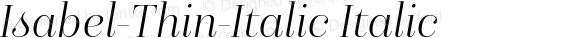 Isabel-Thin-Italic Italic
