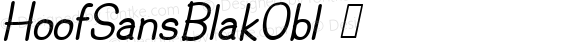 HoofSansBlakObl ☞ Version 1.021;com.myfonts.easy.scholtz.hoof.sans-black-oblique.wfkit2.version.4cJ1