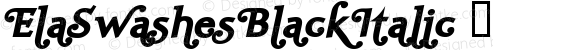 ElaSwashesBlackItalic ☞ Macromedia Fontographer 4.1.5 30.03.2005;com.myfonts.easy.wiescherdesign.ela-swashes.black-italic.wfkit2.version.2nAz