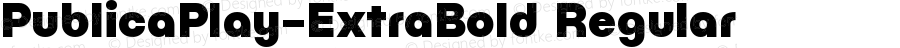 PublicaPlay-ExtraBold Regular