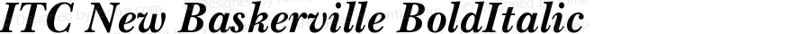 ITC New Baskerville Bold Italic