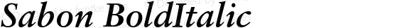 Sabon Bold Italic