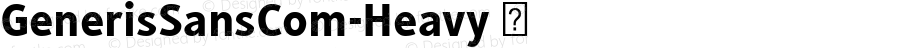 GenerisSansCom-Heavy ☞ Version 1.01;com.myfonts.easy.linotype.generis-sans.heavy.wfkit2.version.49ap