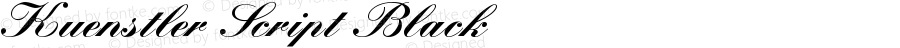 Kuenstler Script Black