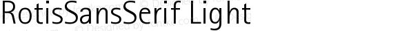 Rotis Sans Serif Light 45