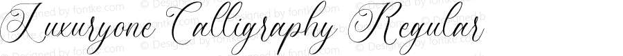 Luxuryone Calligraphy