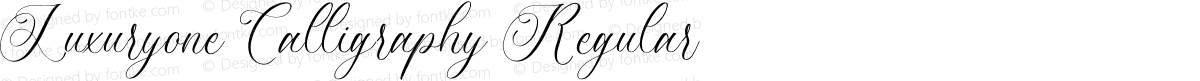 Luxuryone Calligraphy Regular