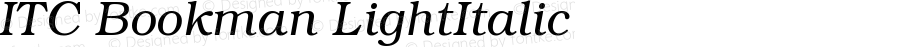 ITC Bookman Light Italic