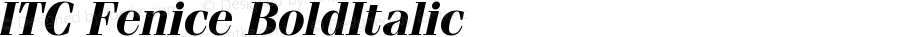 ITC Fenice Bold Italic