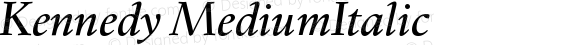 Kennedy Medium Italic