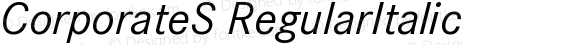 CorporateS-RegularItalic