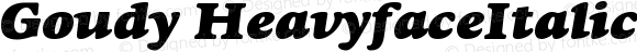 Goudy HeavyfaceItalic