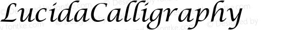 LucidaCalligraphy ☞