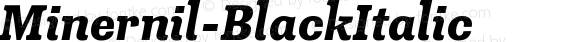 Minernil-BlackItalic ☞ Version 2.000;com.myfonts.easy.aboutype.minernil.black-italic.wfkit2.version.2XjB