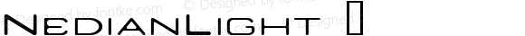 NedianLight ☞ Macromedia Fontographer 4.1.5 7/2/02;com.myfonts.easy.t26.nedian.light.wfkit2.version.DRv
