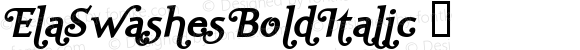 ElaSwashesBoldItalic ☞ Macromedia Fontographer 4.1.5 30.03.2005;com.myfonts.easy.wiescherdesign.ela-swashes.bold-italic.wfkit2.version.2nAy