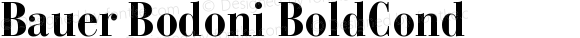 Bauer Bodoni CE Bold Cond