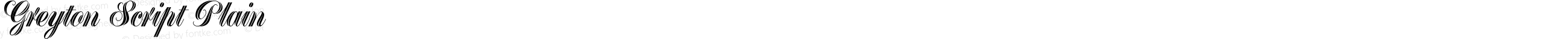 GreytonScriptPlain