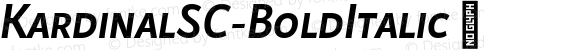 ☞Kardinal SC Bold Italic