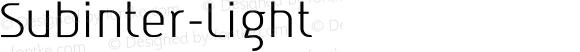Subinter-Light ☞ Version 1.00 ;com.myfonts.subcommunications.subinter.light.wfkit2.2mJw