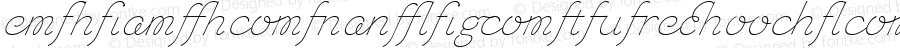 ☞ChicHandLigatures-Slanted