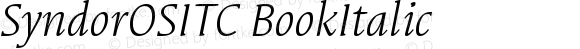 SyndorOSITC-BookItalic