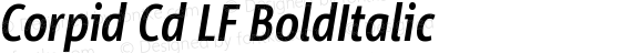 Corpid Cd LF Bold Italic