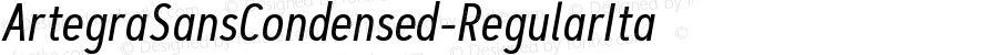 ArtegraSansCondensed-RegularIta ☞ Version 1.001; ttfautohint (v1.5);com.myfonts.easy.artegra.artegra-sans.cond-regular-italic.wfkit2.version.4PCY