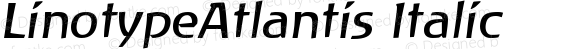 Linotype Atlantis Italic