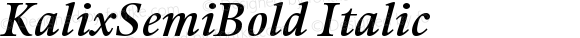 KalixSemiBold Italic