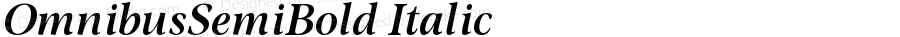 OmnibusSemiBold Italic