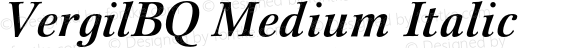 VergilBQ Medium Italic