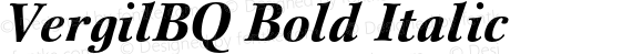 VergilBQ Bold Italic