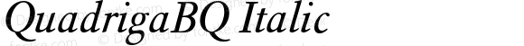 QuadrigaBQ-Italic