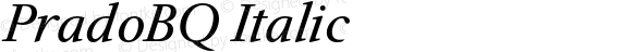 PradoBQ Italic