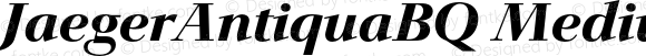 JaegerAntiquaBQ Medium Italic