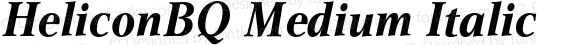 HeliconBQ Medium Italic