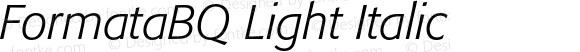 FormataBQ-LightItalic