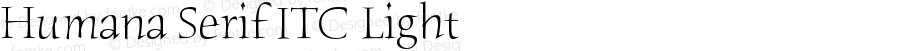 Humana Serif ITC Light