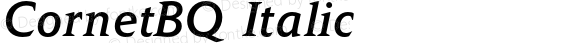 CornetBQ-RegularItalic