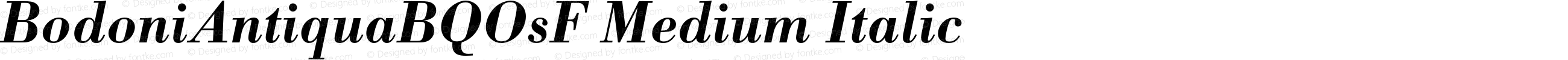 BodoniAntiquaBQOsF Medium Italic