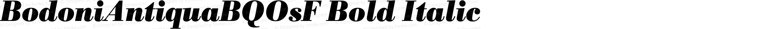 BodoniAntiquaBQOsF Bold Italic