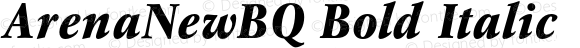 ArenaNewBQ Bold Italic